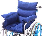 Trendcode Wheelchair Cushion Soft Cotton Wheelchair Accessory Helps Prevent Pressure, Blue