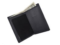 Marshal Genuine Leather Slim Bifold ID Money Badge Holder Wallet