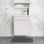 wonline 16" Bathroom Vanity Set Wal