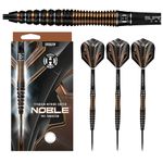 Harrows Noble Steel Tip Dart Set – 90% Tungsten, 3 Supergrip Carbon Shafts and 3 Noble Flights (25)