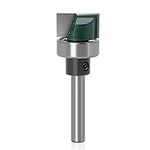 Mesee Industrial Grade Flush Trim Template Router Bit 1/4 Inch Shank Hinge Mortising Router Bit with Ball Bearing Woodworking Milling Cutter Tool, 3/4" Cutting Diameter