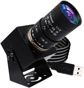 SVPRO 1080P USB Camera Manual Zoom Webcam with Telephoto 5-50mm Lens, Full HD Computer Camera Machine Vision Industrial Camera 100fps/60fps/30fps for Windoes,Mac,Linux,Android