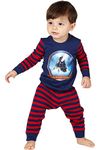 INTIMO The Polar Express Train Baby Pajamas Toddler Kids Pajama Set (24M) Navy