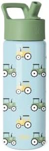 Simple Modern Kids Water Bottle & Toddler Cup | 18oz | Tractor