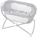 Portable bassinet that gently rocks with a light push for sweet dreams at home or for travel!