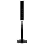 STANDNEE Parking Sign Post 48" Heavy Duty Sign Stand Cast Iron Sign Base, Movable Parking Sign Stand for Hanging Signs (Black-15Lbs-1Pack)