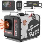 LF Bros Diesel Heater 5KW, 12V/24V/230V Portable Parking Heater, Diesel Air Heater with Remote Control for Tent, Van, Garage (White)