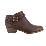 LifeStride Women's Adriana Ankle Bootie, Brown, 4 UK