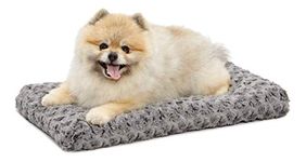 Plush Pet Bed | Ombré Swirl Dog Bed & Cat Bed | Gray 21L x 12W x 1.5H - Inches for XS Dog Breeds