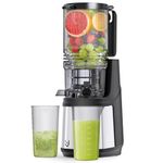 Masticating juicer, 350W Slow Cold Press Juicer with 5.8-inch Larger Feed Chute, Pure Juicer Machines for whole Vegetables & Fruits, Easy to Clean