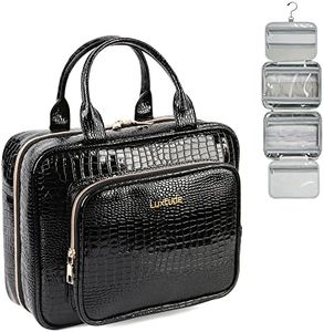 Luxtude Hanging Toiletry Bag, Black