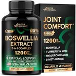 Boswellia 1200mg - Boswellia Extract | Turmeric | Hyaluronic Acid | MSM | Same - Joint Health & Comfort - Boswellia Serrata | 65% Boswellic Acid - for Men & Women - Made in USA - 120 Capsules