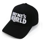 Nofonda Wayne's World Embroidered Adult Unisex Leisure Baseball Cap Hat (Black)(Size: One Size)