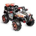 Norman Jr Battery Operated 4x4 ATV Runs on Garden & Sand Surface | Jeep Toy with Remote+Steering+RGB Light+Mp3 USB Music | Rechargeable Car for Kids to Drive 3 to 12 Years | XXLarge Size (Mountain)