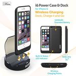 Dyconn i6 3200mAh Power Case For Apple Iphone 6 With Wireless Charging Dock (I6 + Dock)