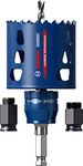 Bosch 1x Expert Tough Material Hole Saw Starter Kits (for Wood with Metal, Brick, Ø 51 mm, Professional Accessory Impact Drill/Driver, Screwdriver)