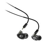 MEE audio - MX1 PRO Dynamic Driver, Customisible, Noise-Isolating, Universal-Fit Modular Musician’s In-Ear Monitors with Detachable Cables - Smoke