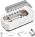 KECOOLKE Ultrasonic Jewelry Cleaning Machine, 400ml Sonic Cleaner with Digital Timer for Eyeglasses, Rings, Silver, Cleaner Solution for Gifts
