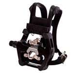 NAMUCUO SPD Pedals - Hybrid Pedal with Toe Clip and Straps, Suitable for Spin Bike, Indoor Exercise Bikes and All Indoor Bike with 9/16" axles. 6 Month Warranty