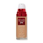 Revlon Age Defying 3X Makeup Foundation, Firming, Lifting and Anti-Aging Medium, Buildable Coverage with Natural Finish SPF 20, 050 Honey Beige, 1 fl oz