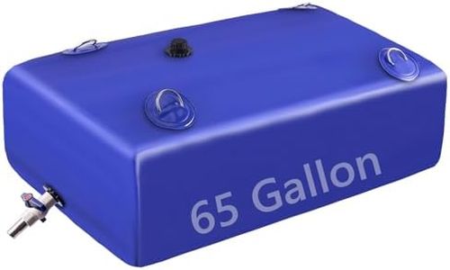 LOFTANK Water Tank, Water Storage Bladder, 65 Gallon Portable Large Water Storage, Water Storage Containers with 3/4" PVC Spigot Overflow Kit for Camping, Garden, Emergency Water Storage Blue