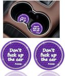 Ziciner 2 Pack Bling Car Cup Holder