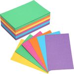 Fainne 300 Pcs Blank Index Cards 180 GSM Thick Card Stock Assorted Color Neon Blank Flash Cards Colorful Study Notecards for Organizing(Bright Colors,5 x 8 Inch)