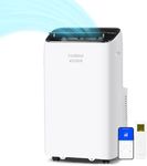 TURBRO Greenland 14,000 BTU Inverter Portable Air Conditioner, High Efficiency, Quiet Operation, Cools Up to 600 Sq. Ft., Dehumidifier & Fan, with Remote, WiFi, and Alexa/Google Assistant