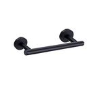 Nolimas Matte Black Bath Hand Towel Bar Single Bars Towel Rack Rod Classic Wall Mounted Stainless Steel Bathroom Towel Bar Toilet Kitchen Towel Shelf Single Layer,9inch