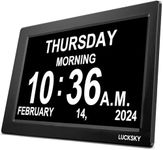 Digital Clock Large Display - 19 Alarm Clocks and Medical Reminders, 3 Display Modes with Large Font Numbers, 10-Level Dimming Display, Designed for Elderly, Dementia, and Visual Impairment