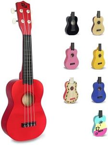 CB Sky Soprano Ukulele 53 cm Beginner, Student Hawaiian Guitar (Red)