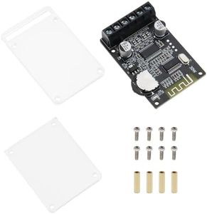 VGOL Carte Amplificateur Audio Bluetooth XY-P15W Module Amplificateur Bluetooth Récepteur Audio Numérique sans Fil 2.0 Canaux avec étui de Protection en Acrylique pour Haut-Parleur DIY