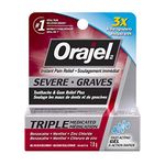 Orajel Severe Toothache and Gum Relief Plus Triple Medicated Gel, 7-g