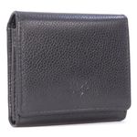 Gigi - Ladies Leather Purse with Gift Box - Women's Medium Wallet/Coin Purse - Giovanna 4285 - Black