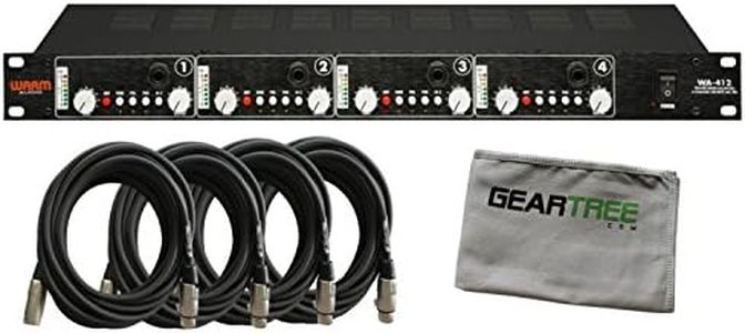 Warm Audio WA-412 4 Channel Mic Preamp/DI with Geartree Cloth and 4 XLR Cables