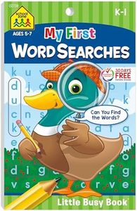 School Zone - My First Word Searches Workbook - Ages 5 to 7, Kindergarten to 1st Grade, Activity Pad, Search & Find, Word Puzzles, and More (School Zone Little Busy BookTM Series)