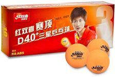 DHS D40+ 3 Star Table Tennis Ball Perfectly Round Ping Pong Ball High Bouncy Tough Decent Consistent Spin Premium Quality Stadium Club School Home Training (20 Balls)