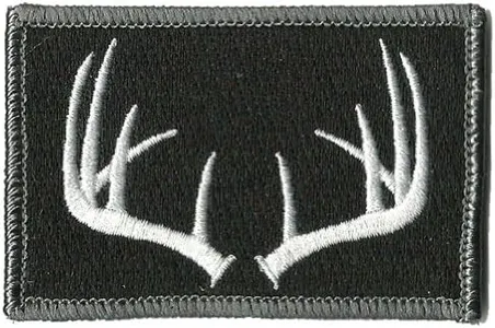 Gadsden and Culpeper Tactical Wildlife Antlers Patch - Black