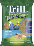 Trill Vitablend Small Bird Food 6kg, Pellets – Nutrient-Filled Pellets – Bird Food – Suitable for Small Parrots Such as Budgies and Cockatiels.