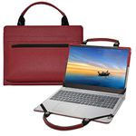 LiuShan 2 in 1 Protective Case + Portable Bag for 15.6" Lenovo IdeaPad 3 15IIL05 15ADA05 15ARE05 15IGL05 15IML05/ideapad L340-15API L340-15IWL L340-15IRH/ideapad L3 15 15IML05 15ITL6 Laptop,Red