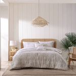 Tommy Bahama- King Comforter Set, Cotton Reversible Bedding Set, Includes Matching Shams with Throw Pillows (Costa Blanca Beige, King)