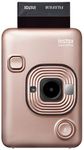 instax hybrid Instant Camera and Printer, Bluetooth, Blush Gold, LiPlay