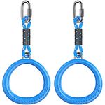 Dolibest 2 Pack of Ninja Gymnastic Rings, Monkey Ring Outdoor Backyard Ninja Accessories Set, Swing Bar Rings Obstacle Course for Training Equipment for Kids, 450KG Capacity