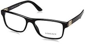 Versace VE3211-GB1 Black Square Men's Plastic Eyeglasses