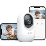 GNCC 1080P Baby Monitor Baby Camera for Newborn, Smart Camera Indoor for Baby, Night Vision, Motion/Sound Detection, Real-Time Alerts, Two-Way Audio, Remote Control, SD&Cloud Storage, Ideal Baby Gift