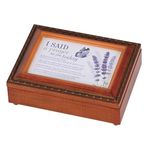 Dicksons I Said A Prayer Amazing Grace, Woodgrain Finish 8 x 6 Inch Polymer Trinket Jewelry Music Box