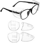 UNCO- Safety Side Shields for Glasses, 4 pcs, Safety Glasses Side Shields for Eyeglasses, Eyeglass Side Shields for Prescription Glasses, Safety Side Shields for Eye Glasses Safety Side Shields