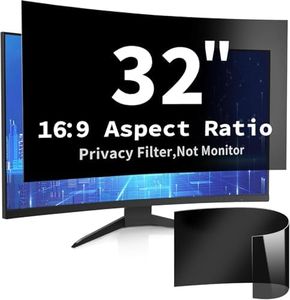 DEJIMAX 32 Inch Computer Privacy Screen Filter for 16:9 Widescreen Computer Monitor Computer Screen Protector Computer Screen Privacy Shield Anti Glare and Blue Light