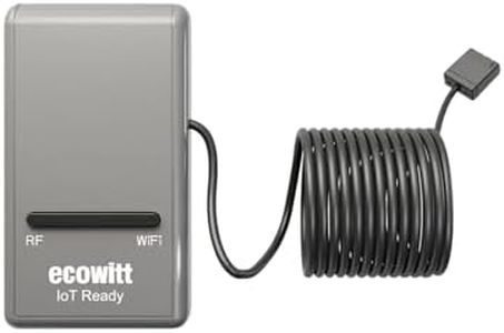 ECOWITT Wi-Fi Gateway Weather Station, with Built-in Temperature, Humidity, and Barometric Sensors, IOT Ready, Supports Ecowitt Sensors Developed, USB Power, 915 MHz