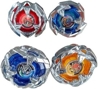 FANSETOYUMA BX Bey Battle Tops Metal Fusion Burst Turbo Gyro Evolution Set with 4D Launcher Grip and Stadium (BX5-BX8)